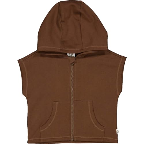 Müsli by Green Cotton Baby - Jungen Hoodie Vest Sweatshirt, Bark, 92 EU
