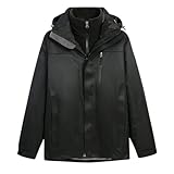 Chaqueta impermeable 3 en 1 para hombre, chaqueta cortavientos, chaqueta cortavientos, chaqueta de esquí, senderismo, ropa de recreación, impermeable, ciclismo, escalada, caza, correr, caminar, ropa