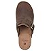 WHITE MOUNTAIN Shoes Behold Leather Clog, Brown/Leather, 7 M