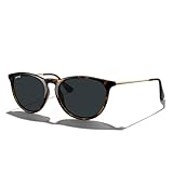 MERRY'S Vintage Polarized Sunglasses for Women Men Retro Round Mirrored Lens Sun glasses UV400