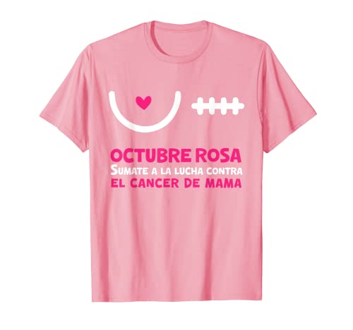 Octubre Rosa Cinta Rosada El Cancer De Mama Breast Cancer Camiseta