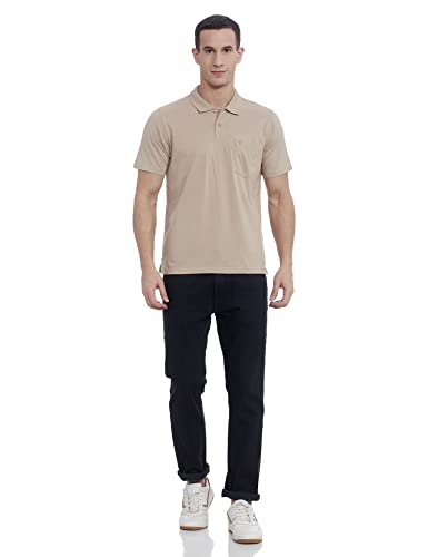 Image of Monte Carlo Mens S.Blue Plain Collar T-Shirt |22203401-167