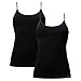 Produktbild DANISH ENDURANCE Unterhemd Damen aus Viskose, 2 Pack Seamless (Schwarz, X-Large/XX-Large)