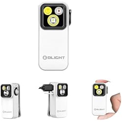 OLIGHT Oclip Pro Rechargeable EDC Clip-on Flashlight, White | Red Light, 500 Lumens Floodlight, Spotlight, Pocket-Sized, USB-C Charging, Magnetic, for Work, Signaling, Outdoor or Home Use