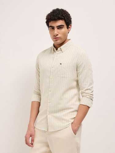 Image of THE Bear House Men's Striped Slim Fit Shirt
