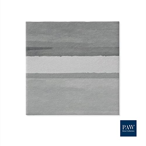 Serviette table papier Airlaid 40x40 gris décoration anniversaire - 6