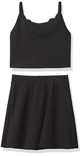 Image of Amy Byer girls Scalloped Top and Skirt Set