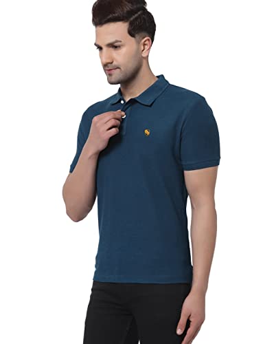 Image of Men's Casual Cotton Polo Tshirt (N1002-AIRFORCE mp)