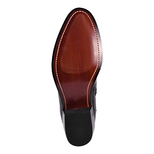 Image of LIBERTYZENO Mens Animal Print & Plain Leather Adults High Ankle Retro Dress Boots for Easter Gift