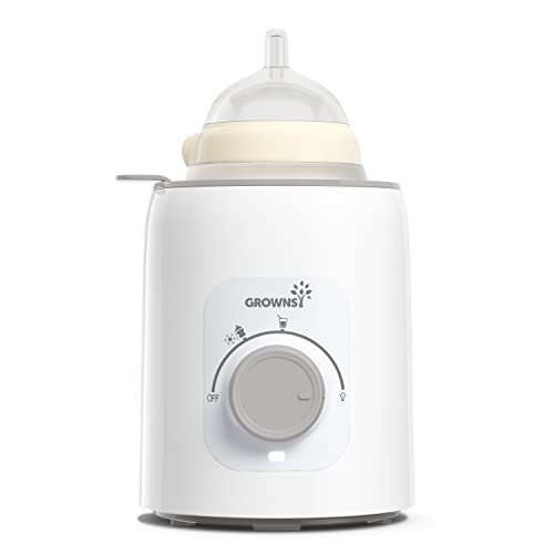 Image of Bottle Warmer, GROWNSY 6-in-1 Fast Baby Milk Warmer for Breastmilk or Formula, Accurate Temperature Control, With Defrost, Sterili-zing, Keep, Heat Baby Food Jars Function