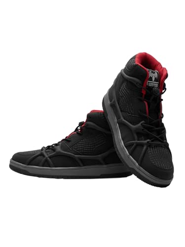 Image of The Souled Store Venom: Symbiote Men and Boys Black Lace Up High Top Sneakers