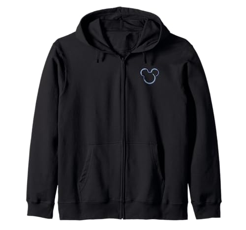 Veste à capuche Mickey Neon Outline idéale pour les soirées fraîches en ville
