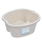 Ownest Foot Bath Spa,Water Spa and Foot Massage, Sturdy Plastic Foot Basin for Soaking Foot,Toe Nails, and Ankles,Pedicure,Portable Foot Tub-White