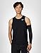 Nike Men's Miler Dri-Fit Running Tank, Black/Reflective Silver, Medium