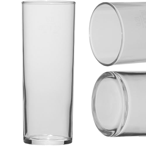 Glasveredlung Schmitz Kölner Stangen Kölschgläser Biergläser, dicker Rand, 24,5 cl mit Füllstrich 0,2 l /-/ CE (60)