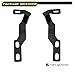 Hood Hinge Ditch Light Mount Brackets Compatible with Toyota Tacoma 2016-2021 3rd Gen Auxiliary Offroad Pod Work Light, Tacoma Hood Mount Lighting Brackets Kit - Black 2PCS