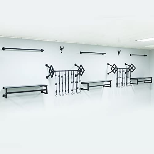 Perchero de pared resistente para colgar ropa sin ocupar espacio en suelo 3