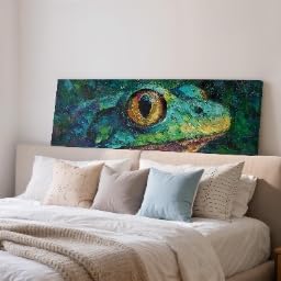 Toile œil de grenouille panorama pour habiller un grand mur vide de chambre enfant