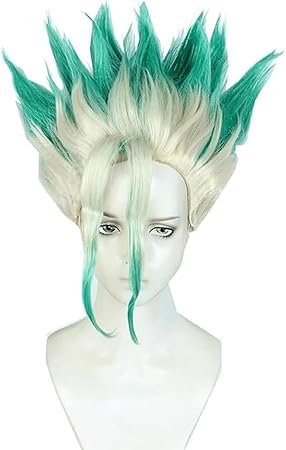 FENNIDICE Dr. Stone Ishigami Senku Cosplay Wig Heat Resistant Synthetic