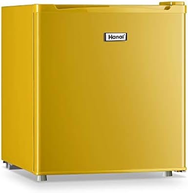 WANAI Compact Refrigerator 1.7 Cubic Ft Classic Retro Refrigerator Single Door Mini Fridge Suitable for Dorm Garage and Office