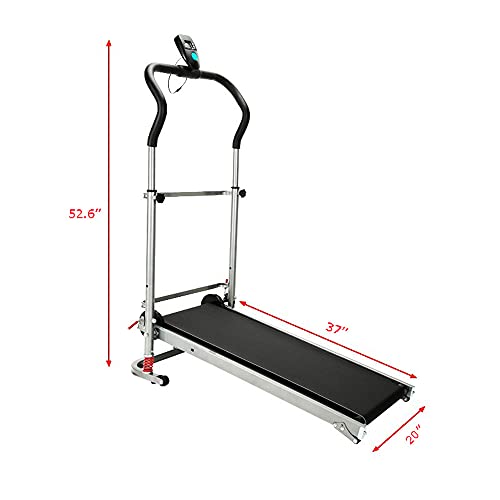 Caminadora manual portátil plegable para ejercicio miniatura 2