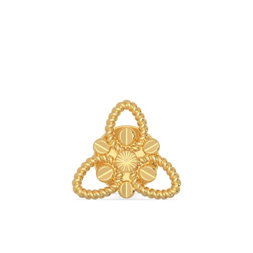 Malabar Gold & Diamonds Yellow Gold Nose Pin for Women 22 k | 22k BIS Hallmark (916) Nose Stud for Women and Girls with Piercing - Image 3