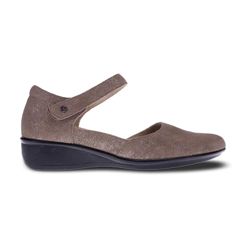 Image of Revere Osaka Mary Jane - Premium Leather - Orthotic-Friendly Removable Insoles - Adjustable Strap - Arch Support - Stylish Wedges for All-Day Comfort
