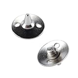 Hoite 22 Stück Cricket-Spikes zum Einschrauben mit Schraubenschlüssel, silbernes Ersatz-Set für die meisten Turnschuhe und Bälle, einfache Installation