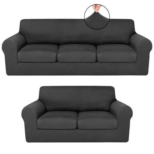 HunnmingRe �X�g���b�`�J�E�`�J�o�[ 7�� �N�b�V�����\�t�@�X���b�v�J�o�[3���ƃ\�t�@���u�V�[�g�J�E�`�A�[���`�F�A2�r�p ���r���O���[���p�Ƌ�v���e�N�^�[ ����h�~ (�_�[�N�O���[)