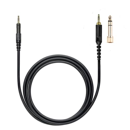 Coyktonty eplacement Audio Cable Extension Cord Line for ATH M50X M40X M60X M70X/Sennheiser HD518 HD558 HD595 HD598 Headphones,Headphone Accessories (Straight 1.2 Meters)