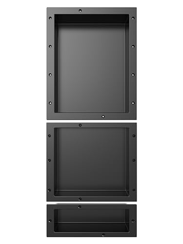 XZETORA Shower Niche SMC Material 40(20+14+6) X16in Niche for Shower Wall Shower Niches Ready for...