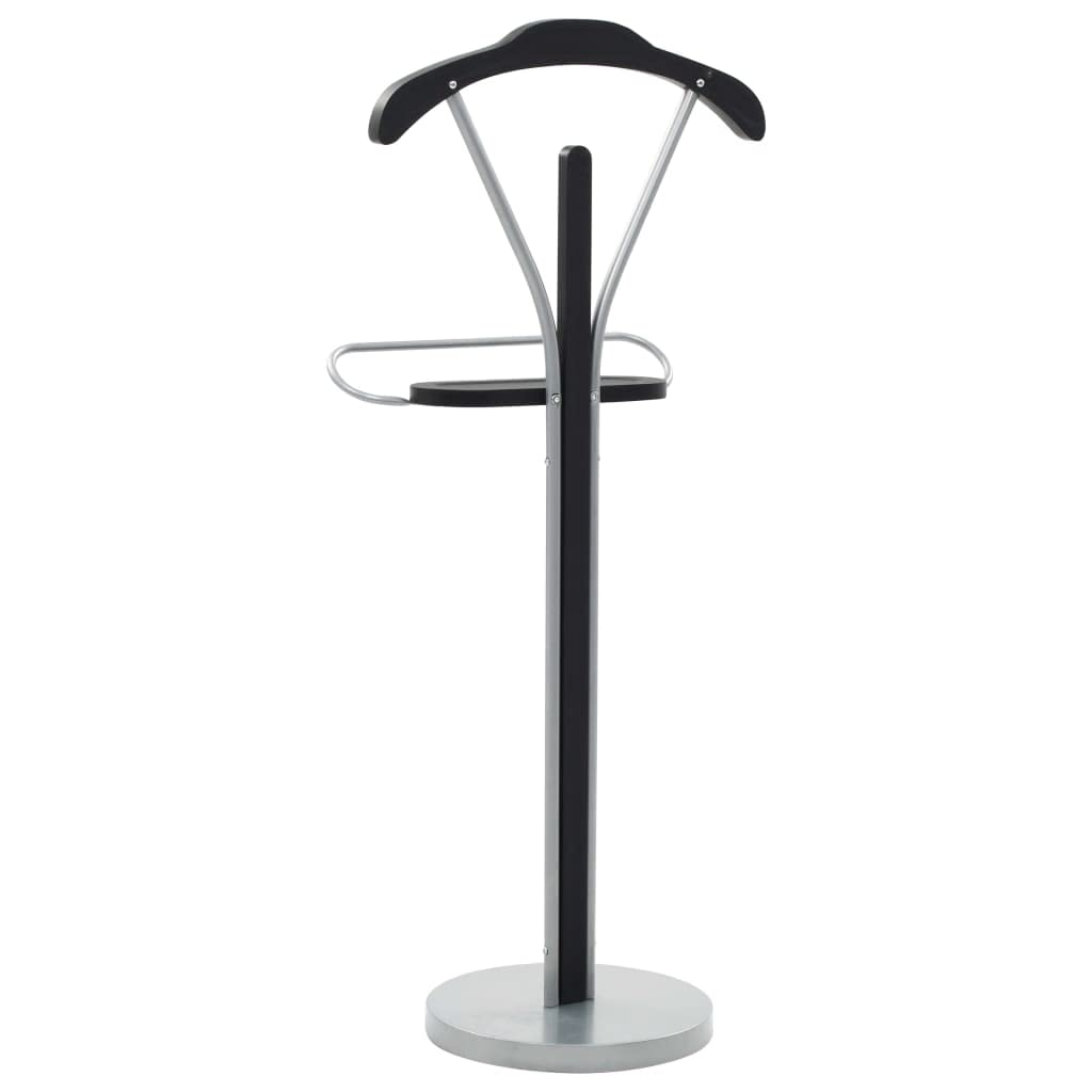 vidaXL Galán de Noche Accesorios Colgador Ropa Hogar Articulos Organización Almacenamiento Casa Práctico Funcional Útil Negro y Gris 45x35x107cm