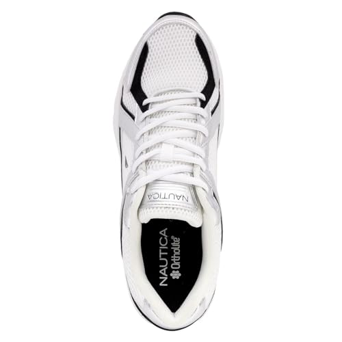 Image of Nautica Mens Running Sneakers Sport Fashion Lace-Up Athletic Soft Shoes for Gym Tennis Men - Cushioned, Breathable, Lightweight & Comfortable