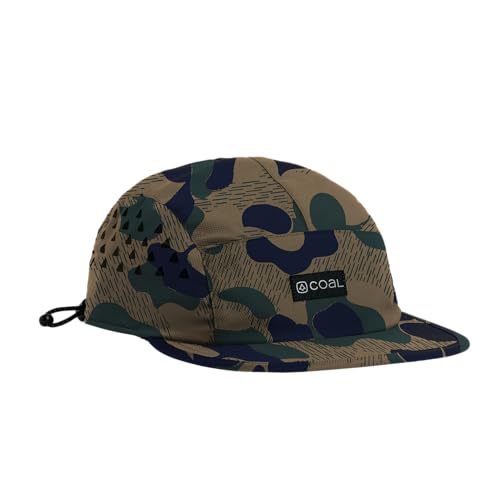 Coal Provo Tech Outdoor 5-Panel Cap - UPF Sun Protection for Cycling, Running, Hiking (Camo)