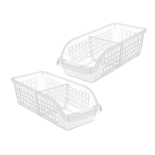 NAMOARLY 2Piezas Cajas De Almacenamiento Para Frigorífico Unidades Organizador Transparente Para Leche y Verduras Contenedores De Almacenamiento Para Cocina y Congelador