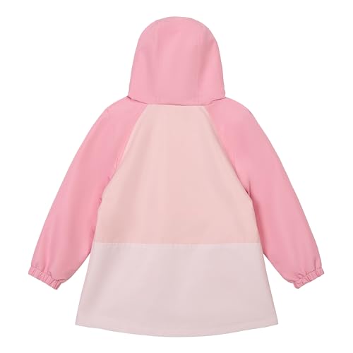 Image of Carter's Toddler & Little Girls' Midweight Fleece Lined Hooded Raincoat Rain Jacket | Lightweight rain coat; Jersey-lined hood for better staying power; Pockets