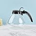 SharpChef Borosilicate Glass Stove Top Whistling Tea Kettle 12 Cup/48oz Capacity - BPA-Free, for Gas, Electric, and Glass Ranges