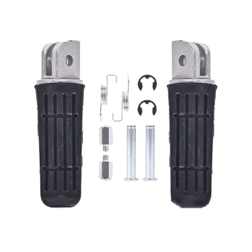 Repose-pieds pliants moto noirs pour vos balades en duo sur FZ6N
