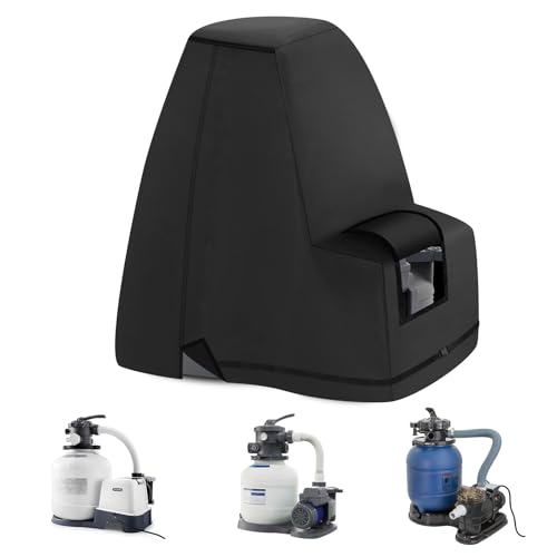 Poolpumpe Abdeckung, 420D Pumpenhäuschen für Poolpumpe, Pool Pumpenabdeckung, Sandfilteranlage Abdeckung71 * 66 * 61cm,für Poolpumpe Im Außenbereich