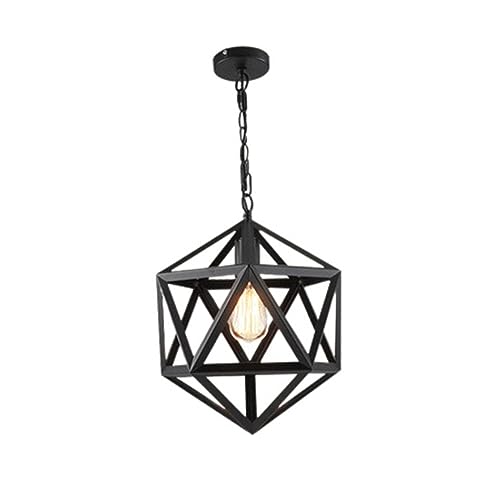Abat-jour suspension E27 en forme de cage d'oiseau en fer 45cm