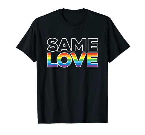 Rainbow flag heart. Transgender Equality SAME LOVE Camiseta