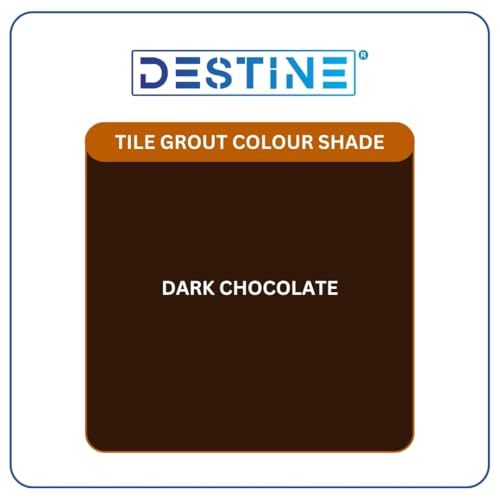 Image of DESTINE READY-TO-MIX inchTILE GROUT inch (16 COLOURS) (ALL PACKS: 100 Gm,250 Gm,400 Gm,800 Gm,1 Kg), Waterproof, Crack Filler, Cement Based Tile Gap Filler (5 Kg, Dark Chocolate)