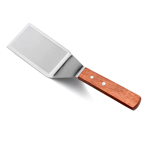 New Star Foodservice 36299 Wood Handle Heavy Duty Hamburger Turner/Spatula With Cutting Edge, 11.5" #TOP2