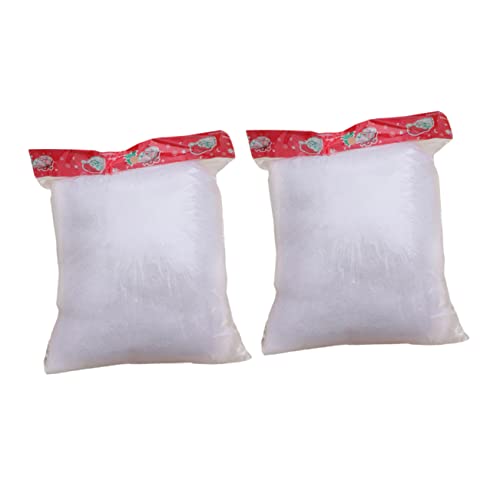 GOOHOCHY Artificial Cotton Snowflakes Christmas Decor Fake Decorative Snow Festive Props for Home Decor
