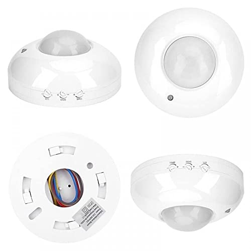 Image of LEYDEN BC-805B, 220VAC, 1200 Watt, 360 Degree PIR Motion Sensor Light Switch Ceiling Mounted with Adjustable LUX, Sensitivity & Time (Pack of 2)