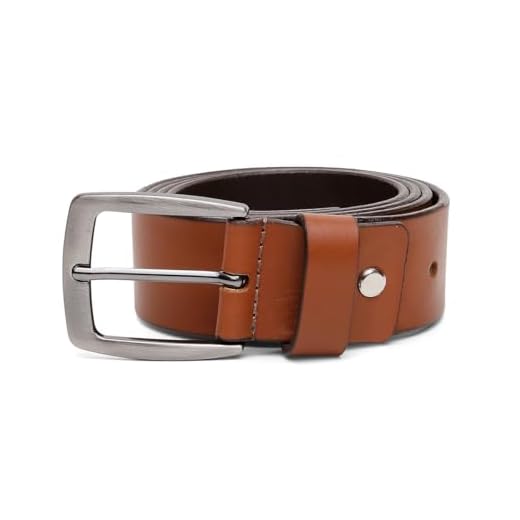 Cinto Masculino Social Largo Em Couro Legítimo Com Fivela Ajustável Para Visual Moderno E Versátil - Onix Shoes (Caramelo)