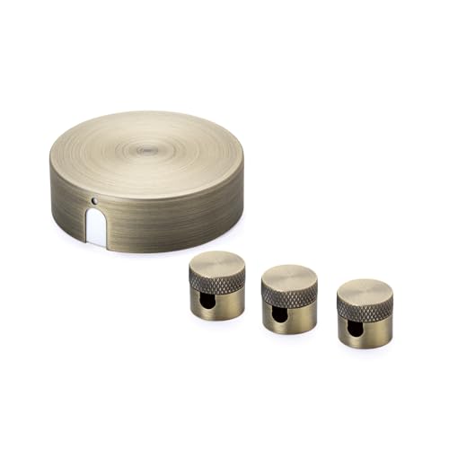 ORION LIGHTSTYLE Set di scatola di derivazione con 3 pin soffitto baldacchino scatola di giunzione rosetta copertura anticato antico