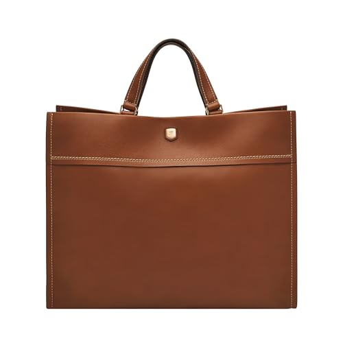 Fossil Gemma Tote Bag, Medium Brown Large