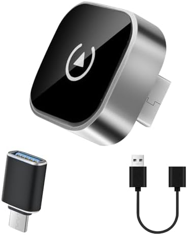 Wireless CarPlay Adapter & Android Auto 2 in 1,Fast Seamless Use for CarPlay/Android Auto, Convert Wired to Wireless Car Play, Stable Connection Plug & Play Car Accessories Supports 1000+ Car's