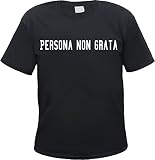 Persona Non Grata Herren T-Shirt - Tee Shirt Schwarz L